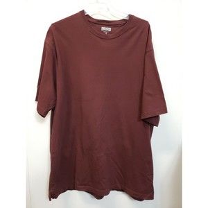 Duluth Trading Co Longtail T Short Sleeve T-Shirt Sz XL red brown